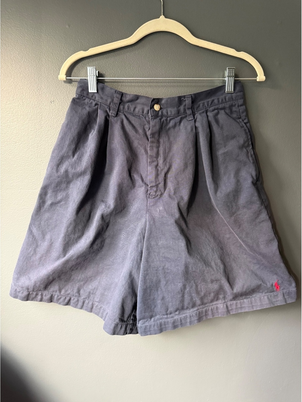 Ralph Lauren Classic Navy Blue Cotton Shorts Size 10